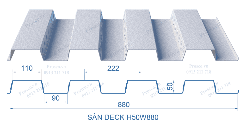 Prosco.vn – Sàn deck, tấm lợp và xà gồ. Công ty CPXD Trường Thịnh