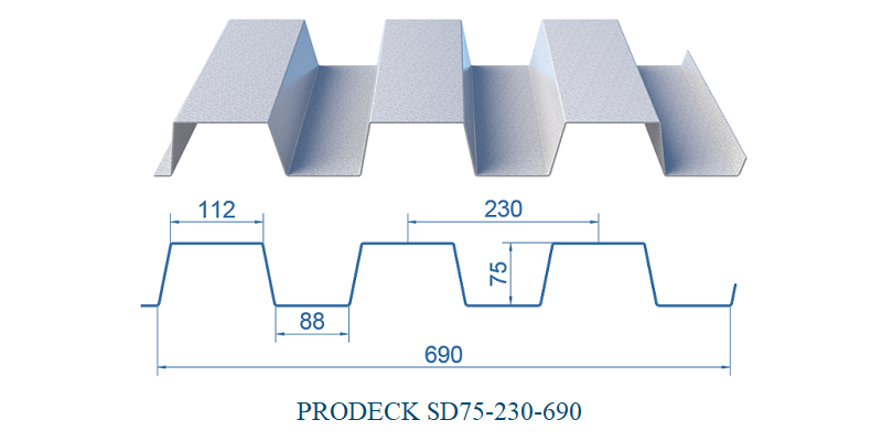 Tôn lót sàn Deck.
