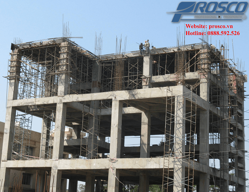 Nhà bê tông cốt thép truyền thống.