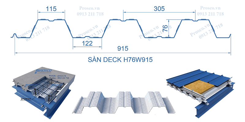 Sàn Deck H76W915.
