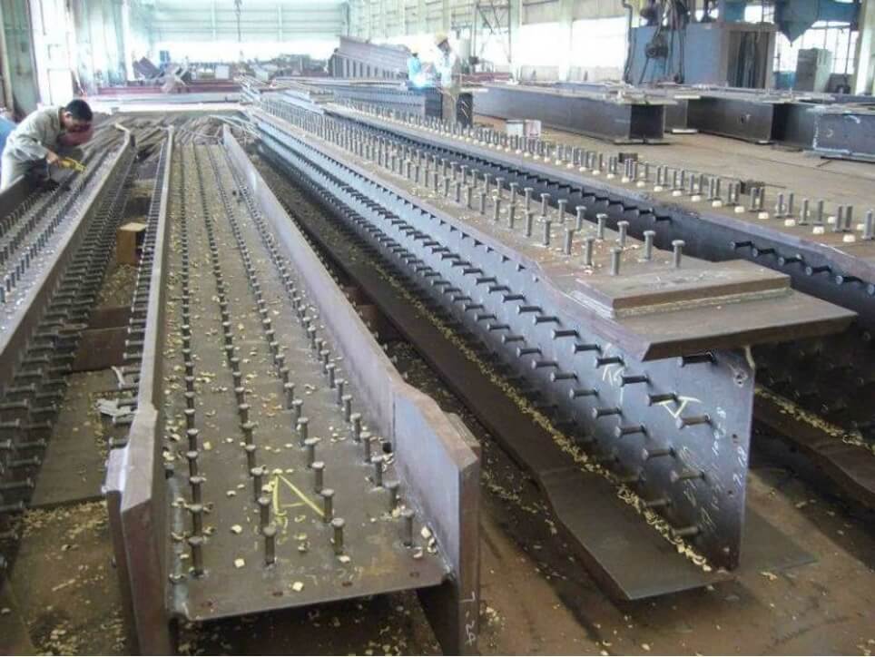 Hàn đinh chống cắt vào cột kết cấu