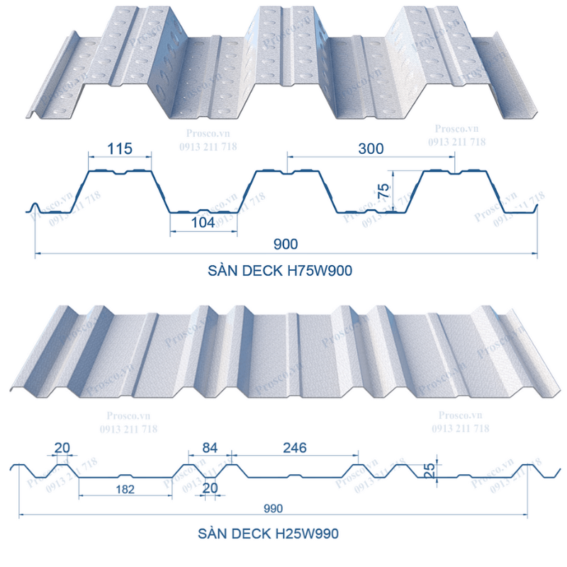 giá tole sàn deck