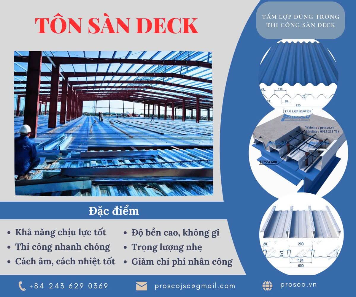 Lựa chọn tôn sàn deck từ nhà cung cấp uy tín để đảm bảo tiến độ thi công