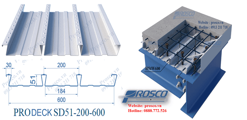Liên hệ Prosco ứng dụng Bondek Lysaght chuyên nghiệp
